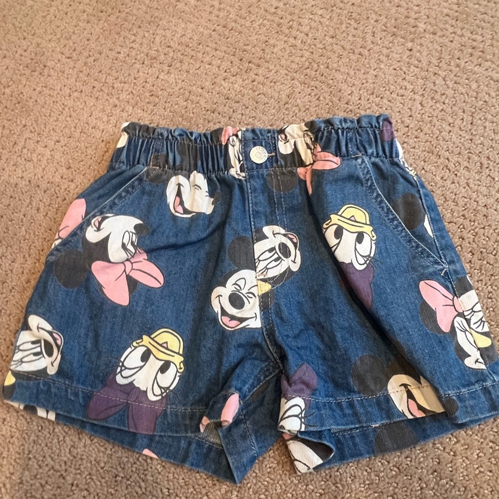 Disney Blue Cartoon Character Shorts